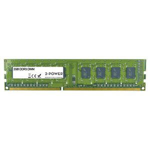 2-Power 2GB PC3-10600U 1333MHz DDR3 CL9 Non-ECC DIMM 2Rx8 ( DOŽIVOTNÍ ZÁRUKA )