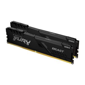 KINGSTON 16GB 2666MHz DDR4 CL16 DIMM (Kit of 2) FURY Beast Black