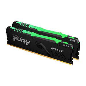 KINGSTON 16GB 3600MHz DDR4 CL17 DIMM (Kit of 2) FURY Beast RGB