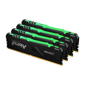 KINGSTON 32GB 3600MHz DDR4 CL17 DIMM (Kit of 4) FURY Beast RGB