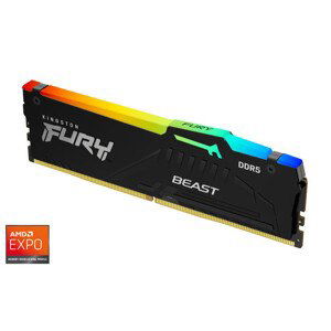 KINGSTON 16GB 6000MT/s DDR5 CL36 DIMM FURY Beast RGB EXPO