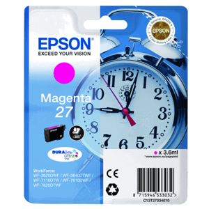 EPSON T2703 (C13T27034022) - originální cartridge, purpurová, 3,6ml