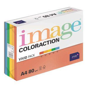 Image Coloraction kancelářský papír A4/80g, Mix intenzivní 5x20, mix - 100