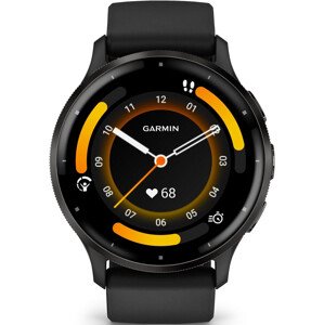 Garmin Venu® 3, Slate/Black, Silicone band