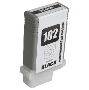 CANON PFI-102 BK - kompatibilní cartridge, černá, 130ml