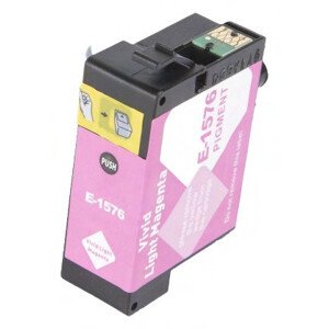 EPSON T1576 (C13T15764010) - kompatibilní cartridge, světle purpurová, 29,5ml