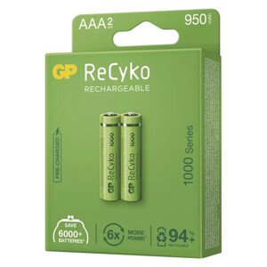 GP AAA ReCyko 950 mAh, nabíjecí, 2 ks