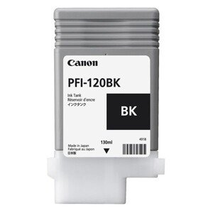 CANON PFI-120 BK - originální cartridge, černá, 130ml