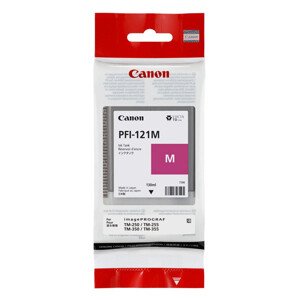 CANON PFI-121 M - originální cartridge, purpurová, 130ml