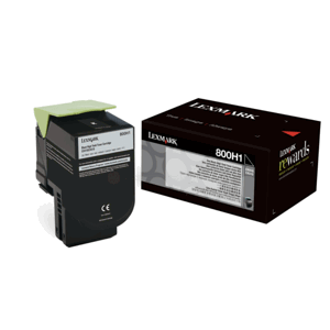 LEXMARK 80C0H10 - originální toner, černý, 4000 stran