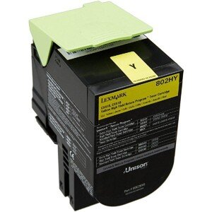 LEXMARK 80C0H40 - originální toner, žlutý, 3000 stran