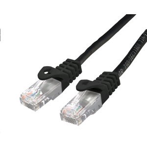 C-TECH Kabel patchcord Cat6, UTP, černý, 0,25m