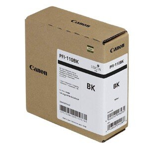 CANON PFI-110 BK - originální cartridge, černá, 160ml