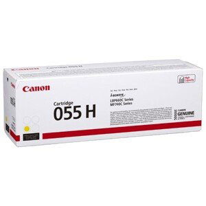 CANON 055H Y - originální toner, žlutý, 5900 stran