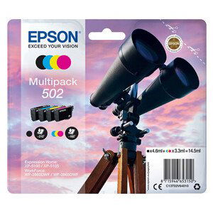 EPSON C13T02V64020 - originální cartridge, černá + barevná, 1x4,6ml/3x3,3ml