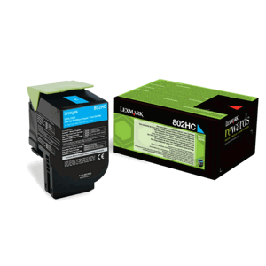 LEXMARK 80C2HCE - originální toner, azurový, 3000 stran