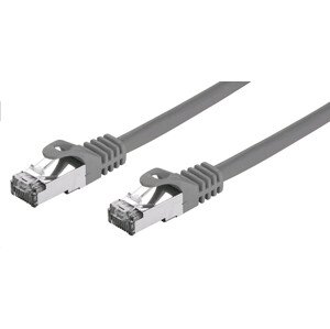 C-TECH Kabel patchcord Cat7, S/FTP, šedý, 2m