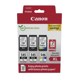 CANON PG-545-XL - originální cartridge, černá + barevná