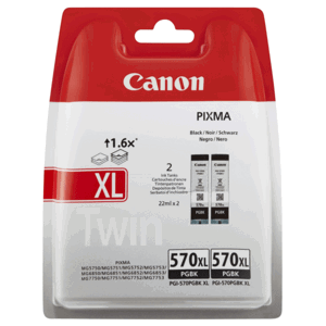 CANON PGI-570-XL BK - originální cartridge, černá, 500 stran