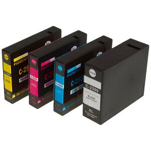 MultiPack CANON PGI-2500-XL - kompatibilní cartridge, černá + barevná, 1x70ml/3x20ml