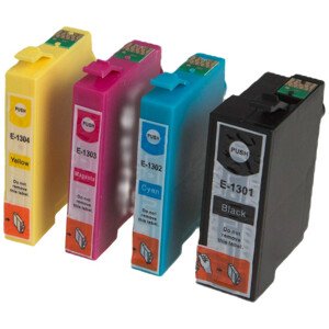 MultiPack EPSON T1301, T1302, T1303, T1304 - kompatibilní cartridge, černá + barevná, 1x35ml/3x18ml