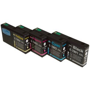 MultiPack EPSON T7891, T7892, T7893, T7894 XXL - kompatibilní cartridge, černá + barevná, 1x70ml/3x36ml