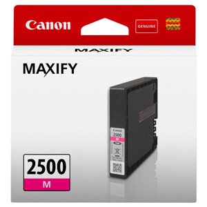 CANON PGI-2500 M - originální cartridge, purpurová, 9,6ml