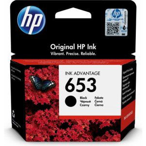 HP 3YM75AE - originální cartridge HP 653, černá, 6ml