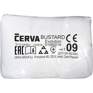 BUSTARD EVO VAM rukavice+PVC terč bílá 8