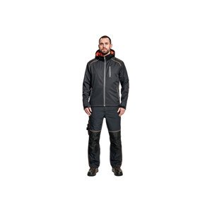 KNOXFIELD softshell bunda antra/červ S