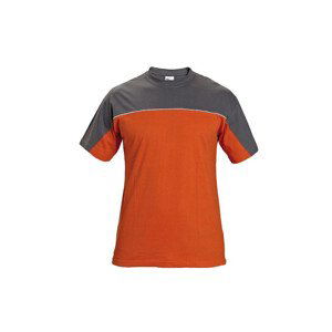 DESMAN triko šedá/oranžová S