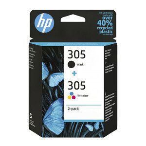 HP 6ZD17AE - originální cartridge HP 305, černá + barevná, 2x2ml