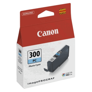 CANON PFI-300 PC - originální cartridge, foto azurová, 14,4ml