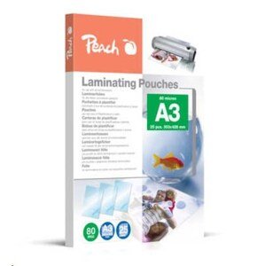 Peach Laminating Pouch A3 (303x426mm), 80mic, PPR080-01