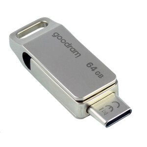 GOODRAM Flash Disk 64GB ODA3, USB 3.2, stříbrná