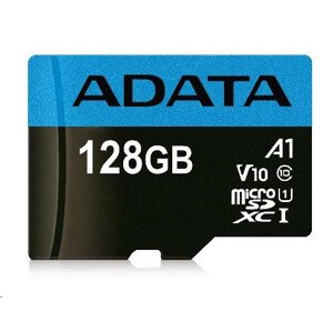 ADATA MicroSDXC karta 128GB Premier UHS-I Class 10 + adaptér