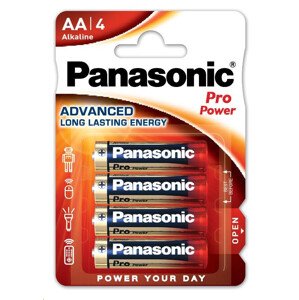 PANASONIC Alkalické baterie Pro Power LR6PPG/4BP AA 1, 5V (Blistr 4ks)