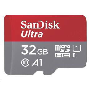 SanDisk MicroSDHC karta 64GB Ultra (120MB/s, A1 Class 10 UHS-I) + adaptér