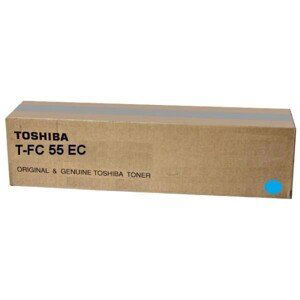 TOSHIBA T-FC55EC - originální toner, azurový, 26500 stran