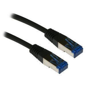 XtendLan patch kabel Cat6A, SFTP, LS0H - 1m, černý
