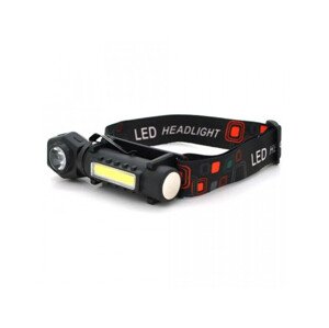 Turistická LED COB + XPE čelovka s magnetem