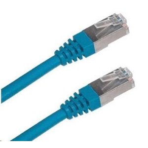 XtendLan patch kabel Cat6A, SFTP, LS0H - 0, 5m, modrý (prodej po 10 ks)