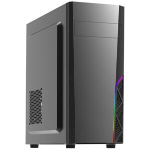 Zalman case miditower T8, bez zdroje, ATX, 1x 120mm ventilátor, 1x USB 3.0, 2x USB 2.0, RGB, černá