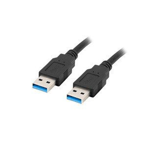 LANBERG USB-A M / M 3.0 kabel 0,5m, černý