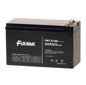 Akumulátor FUKAWA FW 7.2-12 F2U (12V 7,2Ah/7Ah)