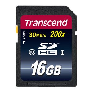 Transcend 16GB SDHC (Class 10) UHS-I 200x (Premium) paměťová karta