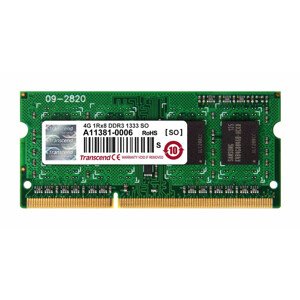 TRANSCEND SODIMM DDR3 4GB 1333MHz 1Rx8 CL9