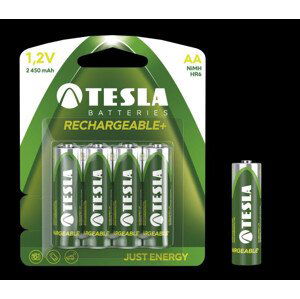 Tesla AA RECHARGEABLE+ nabíjecí Ni-MH 2450 mAh, 4 ks