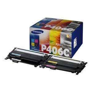 SAMSUNG CLT-P406C - originální toner, černý + barevný, 1500/3x1000