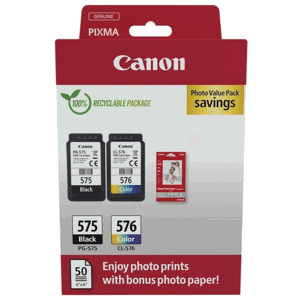 CANON PG-575 - originální cartridge, černá + barevná